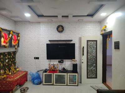 Living Room Image of 530 Sq.ft 1 BHK Apartment / Flat for rent in Rutu Enclave, Kasarvadavali Thane for Rs. 18000