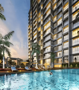 Image of 1350 Sq.ft 2 BHK Apartment / Flat for sale in Kasturi Regius Luxe, Kharghar, Navi Mumbai for Rs. 16000000