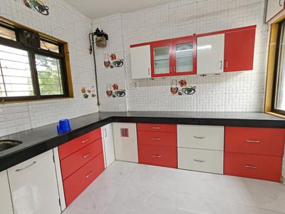 Kitchen Image of 600 Sq.ft 1 BHK Apartment / Flat for rent in Vasant Vihar Complax, Thane West Thane for Rs. 30000