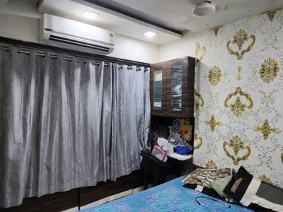 Bedroom Image of 530 Sq.ft 1 BHK Apartment / Flat for rent in Vijay Nagari Apartments, Thane West Thane for Rs. 20000