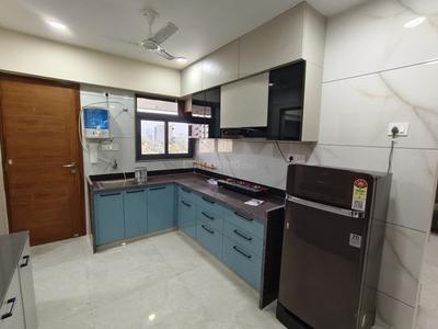 Kitchen Image of 2400 Sq.ft 3 BHK Apartment / Flat for rent in Royal Revanta 3, Kudasan Gandhinagar for Rs. 45000
