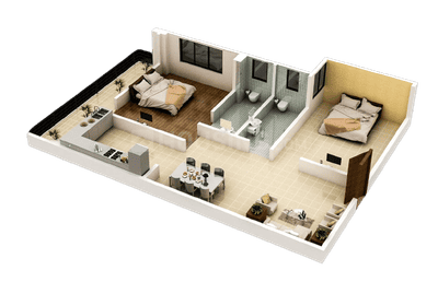Image of 1036 Sq.ft 2 BHK Apartment / Flat for sale in Chhoti Pahari, Patna for Rs. 5700000