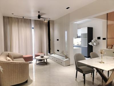 Living Room Image of 1120 Sq.ft 2 BHK Apartment / Flat for sale in K Raheja Sterling Tower 1, Mohammed Wadi Pune for Rs. 8300000