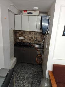 Kitchen Image of 600 Sq.ft 1 BHK Builder Floor for rent in East Of Kailash New Delhi for Rs. 27000