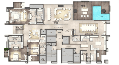 Image of 10750 Sq.ft 5 BHK Duplex for sale in ATS Knightsbridge, Sector 124, Noida for Rs. 260000000