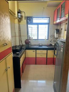 Kitchen Image of 600 Sq.ft 1 BHK Apartment / Flat for rent in V R Supernal Garden, Thane West Thane for Rs. 23000
