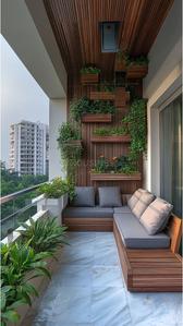 Balcony Image of 723 Sq.ft 1 BHK Apartment / Flat for sale in Embassy Indiabulls Park 1, Panvel Navi Mumbai for Rs. 8200000