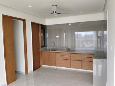 Kitchen Image of 1800 Sq.ft 3 BHK Apartment / Flat for rent in Golden Swarnim Sky, Ognaj Ahmedabad for Rs. 24000