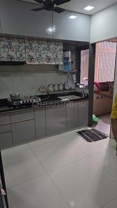 Kitchen Image of 1113 Sq.ft 3 BHK Apartment / Flat for rent in JHY Beverly Hills, Nana Chiloda Ahmedabad for Rs. 25000