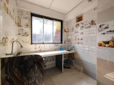 Kitchen Image of 600 Sq.ft 1 BHK Builder Floor for rent in Airoli Navi Mumbai for Rs. 16000