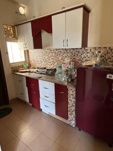 Kitchen Image of 1050 Sq.ft 2 BHK Apartment / Flat for rent in AWHO Vay Sector 8B G, Vrindavan Yojana Lucknow for Rs. 25000