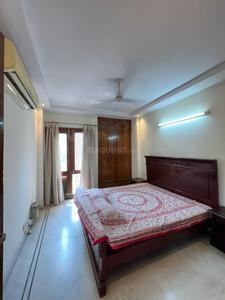 Bedroom Image of 1600 Sq.ft 3 BHK Builder Floor for rent in Safdarjung Enclave New Delhi for Rs. 90000