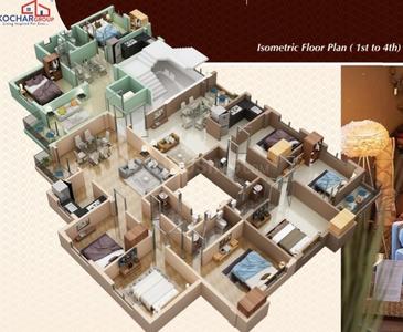 Image of 1262 Sq.ft 3 BHK Apartment / Flat for sale in Salt Lake City, Kolkata for Rs. 6600000
