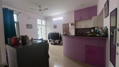 Kitchen Image of 700 Sq.ft 1 BHK Apartment / Flat for rent in Airavatam Serviced Apartments, Domlur Layout Bengaluru for Rs. 29000
