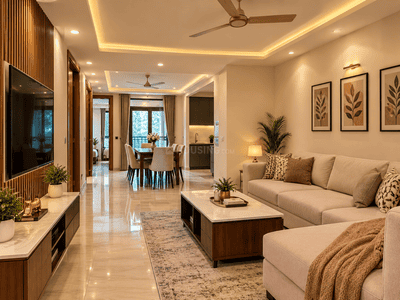 Image of 1395 Sq.ft 3 BHK Apartment / Flat for sale in Chhattarpur, New Delhi for Rs. 11900000