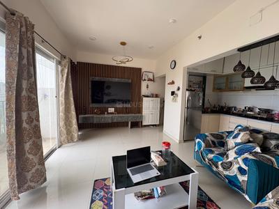 Living Room Image of 800 Sq.ft 1 BHK Apartment / Flat for rent in Godrej Rejuve, Keshav Nagar Pune for Rs. 30000