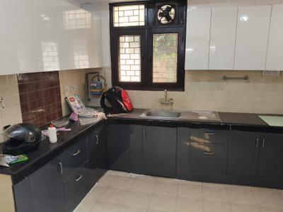 Kitchen Image of 1560 Sq.ft 3 BHK Apartment / Flat for rent in Naval Technical Officers Apartment, Sector 22 Dwarka New Delhi for Rs. 55000