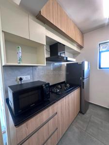 Kitchen Image of 555 Sq.ft 1 BHK Apartment / Flat for rent in Vyttila Kochi for Rs. 35000