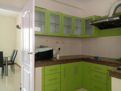 Kitchen Image of 1925 Sq.ft 3 BHK Apartment / Flat for rent in Unitech Uniworld City, New Town Kolkata for Rs. 60000