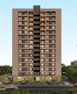 Image of 1800 Sq.ft 3 BHK Apartment / Flat for sale in Dhvaj The Fountain Grass, Shilaj, Ahmedabad for Rs. 12120000
