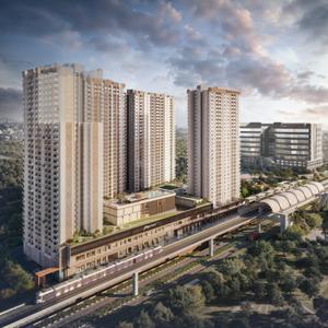 Image of 1100 Sq.ft 2 BHK Apartment / Flat for sale in Godrej Emerald Waters, Pimpri, Pune for Rs. 13800000