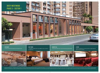 Image of 340 Sq.ft 1 BHK Apartment / Flat for sale in Dosti West County, Thane West, Thane for Rs. 5300000