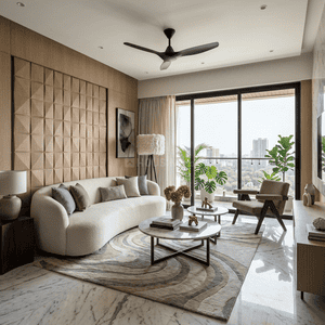 Living Room Image of 1614 Sq.ft 3 BHK Apartment / Flat for sale in Rashmi Lifestyle II, Patia Bhubaneswar for Rs. 10000000