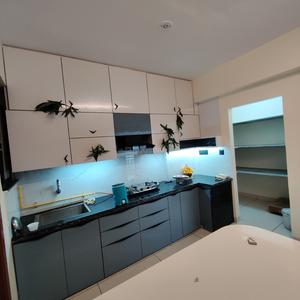 Kitchen Image of 1083 Sq.ft 3 BHK Apartment / Flat for rent in DB Pride, Talawali Chanda Indore for Rs. 40000