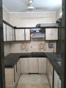Kitchen Image of 1100 Sq.ft 3 BHK Builder Floor for rent in Mansarover Garden New Delhi for Rs. 41000