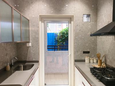 Kitchen Image of 1008 Sq.ft 2 BHK Apartment / Flat for sale in Gajra Bhoomi Castle Phase I, Shilgaon Thane for Rs. 6700000
