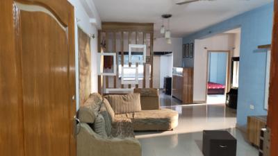 Living Room Image of 1200 Sq.ft 2 BHK Apartment / Flat for rent in Maa Residency, NRI Layout Bengaluru for Rs. 30000