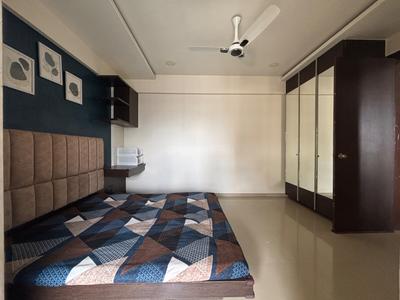 Bedroom Image of 1500 Sq.ft 3 BHK Apartment / Flat for rent in Pristine Prolife, Wakad Pune for Rs. 50000