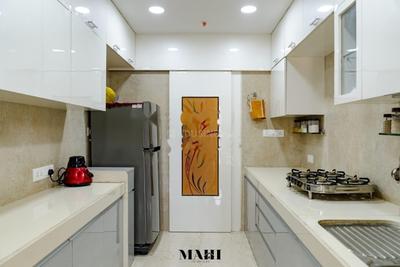 Kitchen Image of 1020 Sq.ft 2 BHK Apartment / Flat for rent in Ruparel Ariana, Wadala Mumbai for Rs. 105000