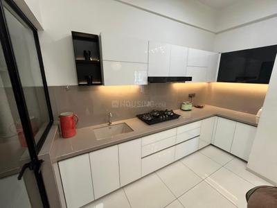 Kitchen Image of 968 Sq.ft 3 BHK Apartment / Flat for rent in Shilp Serene, Shilaj Ahmedabad for Rs. 34000