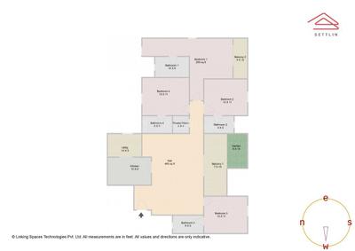 Image of 2481 Sq.ft 4 BHK Apartment / Flat for sale in Sobha Neopolis Phase 2 W 12 And 13 by Sobha Limited, Panathur, Bengaluru for Rs. 42200000