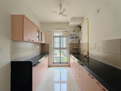 Kitchen Image of 1158 Sq.ft 3 BHK Apartment / Flat for rent in Godrej Emerald, Thane West Thane for Rs. 42999