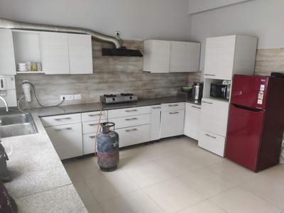 Kitchen Image of 500 Sq.ft 1 RK Independent House for rent in Sector 45 Noida for Rs. 18000