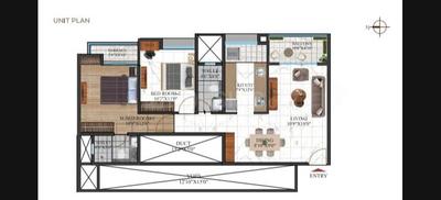 Image of 1408 Sq.ft 3 BHK Apartment / Flat for sale in Codename Superstar, Undri, Pune for Rs. 8200000