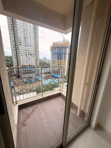 Balcony Image of 650 Sq.ft 2 BHK Apartment / Flat for rent in Lodha Crown Kolshet, Kolshet Thane for Rs. 32000