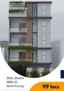 Image of 1850 Sq.ft 3 BHK Apartment / Flat for sale in Gayatri Enclave, Madhurawada, Visakhapatnam for Rs. 9900000