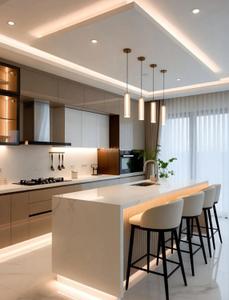 Kitchen Image of 1368 Sq.ft 3 BHK Apartment / Flat for sale in Dhanori Pune for Rs. 9600000