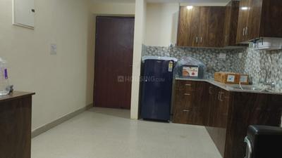 Kitchen Image of 450 Sq.ft 1 RK Studio for rent in Supertech Czar Suites, Omicron I Greater Noida for Rs. 17000