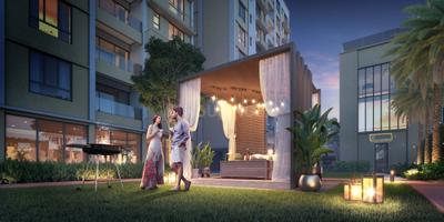 Image of 915 Sq.ft 2 BHK Apartment / Flat for sale in Ambey Gateway, Chinar Park, Kolkata for Rs. 10300000