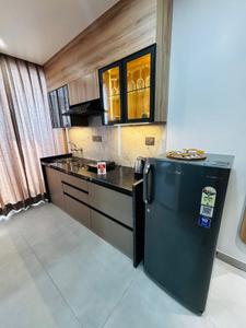 Kitchen Image of 600 Sq.ft 1 BHK Apartment / Flat for rent in VN Exclusive 444, Karolan Ka Barh Jaipur for Rs. 18000