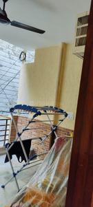 Balcony Image of 950 Sq.ft 2 BHK Builder Floor for rent in Khirki Extension New Delhi for Rs. 40000