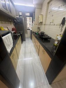 Kitchen Image of 480 Sq.ft 1 BHK Apartment / Flat for rent in Evershine Millennium Paradise, Kandivali East Mumbai for Rs. 40000