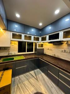 Kitchen Image of 1350 Sq.ft 3 BHK Apartment / Flat for rent in New Town Kolkata for Rs. 56000