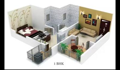 Image of 671 Sq.ft 1 BHK Apartment / Flat for sale in Concord Amulyam, Moshi, Pune for Rs. 3050000