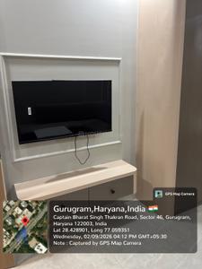 Bedroom Image of 900 Sq.ft 1 BHK Apartment / Flat for rent in Sector 46 Gurgaon for Rs. 40000