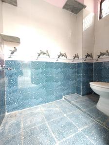 Bathroom Image of 700 Sq.ft 1 RK Independent House for rent in Garhi New Delhi for Rs. 24000
